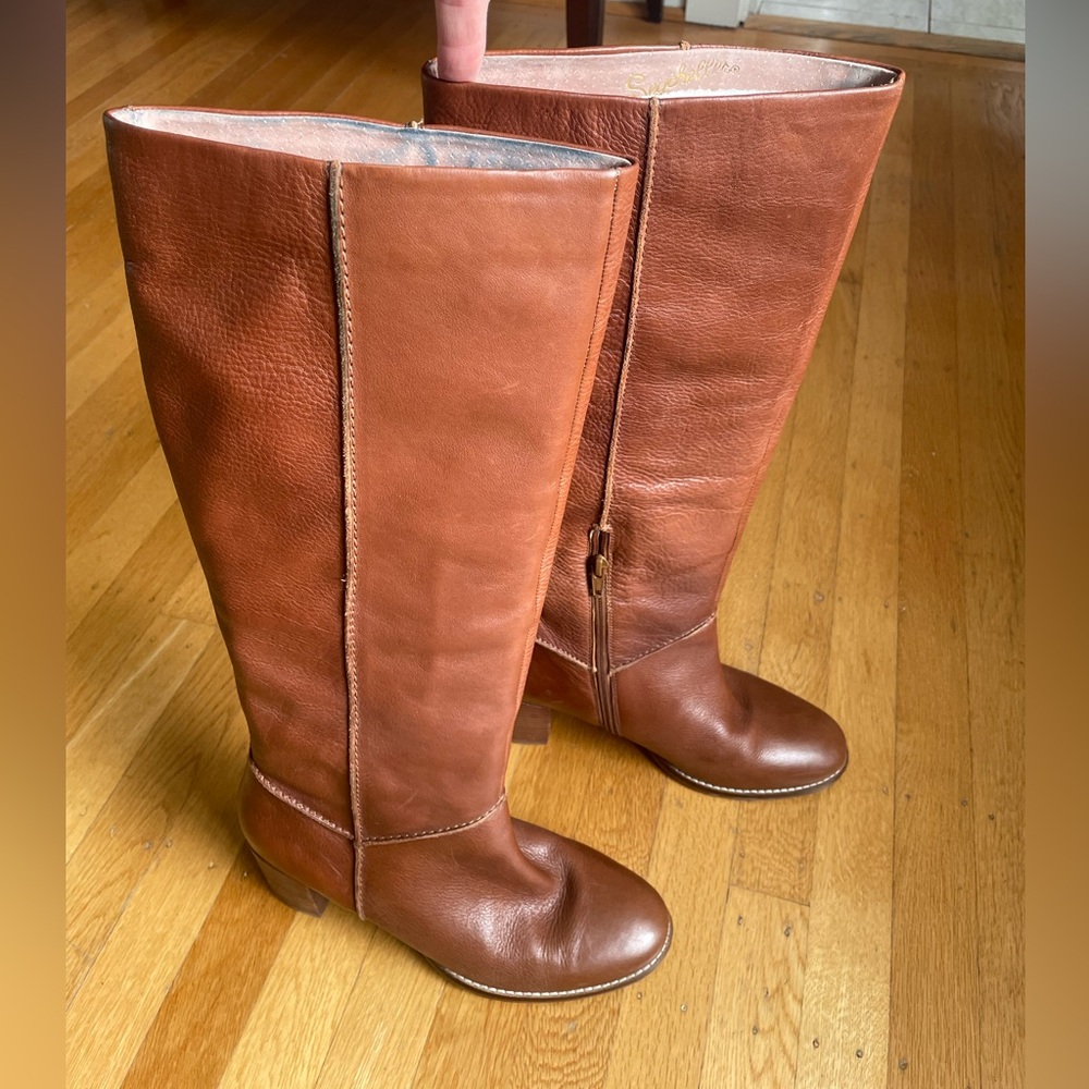 Seychelles via Anthropologie tall leather boots, size 9